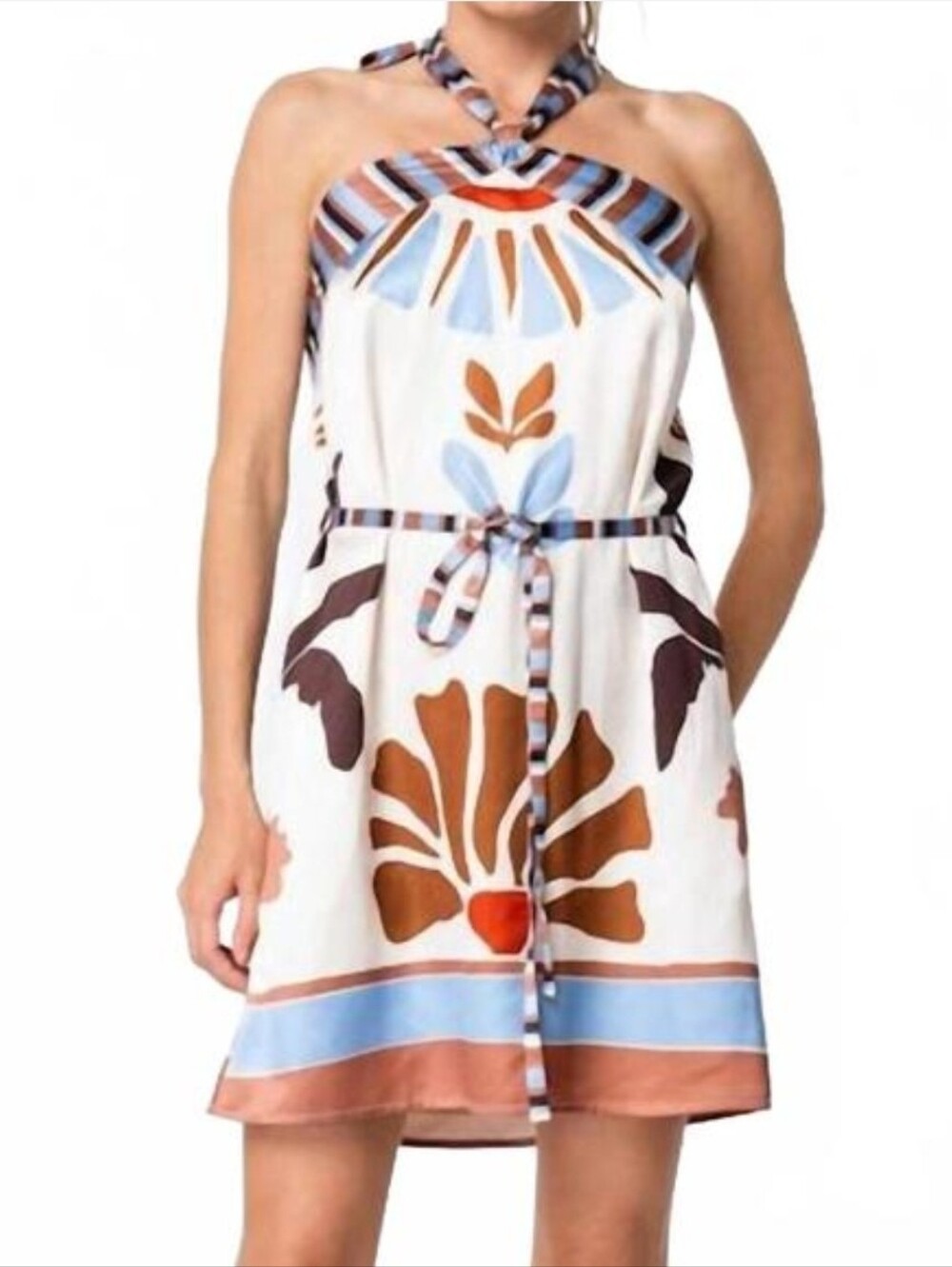 CIEBON Lio Crossneck Sleeveless Halter Dress in size Large Gorgeous!! Sold Out!